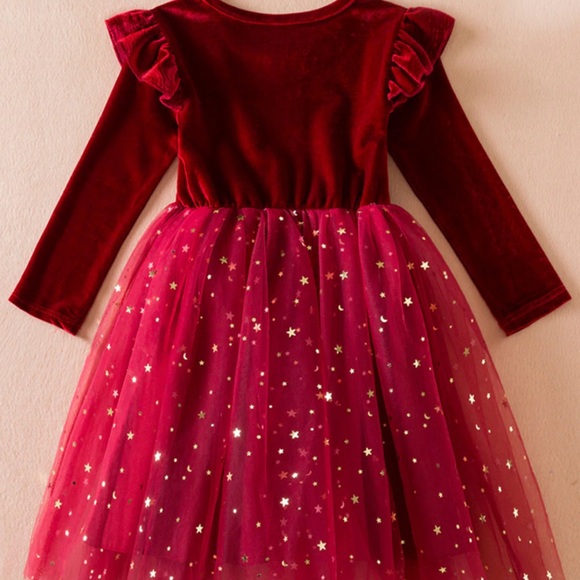 Girls twinkle starry night holiday dress - Picture 2 of 5